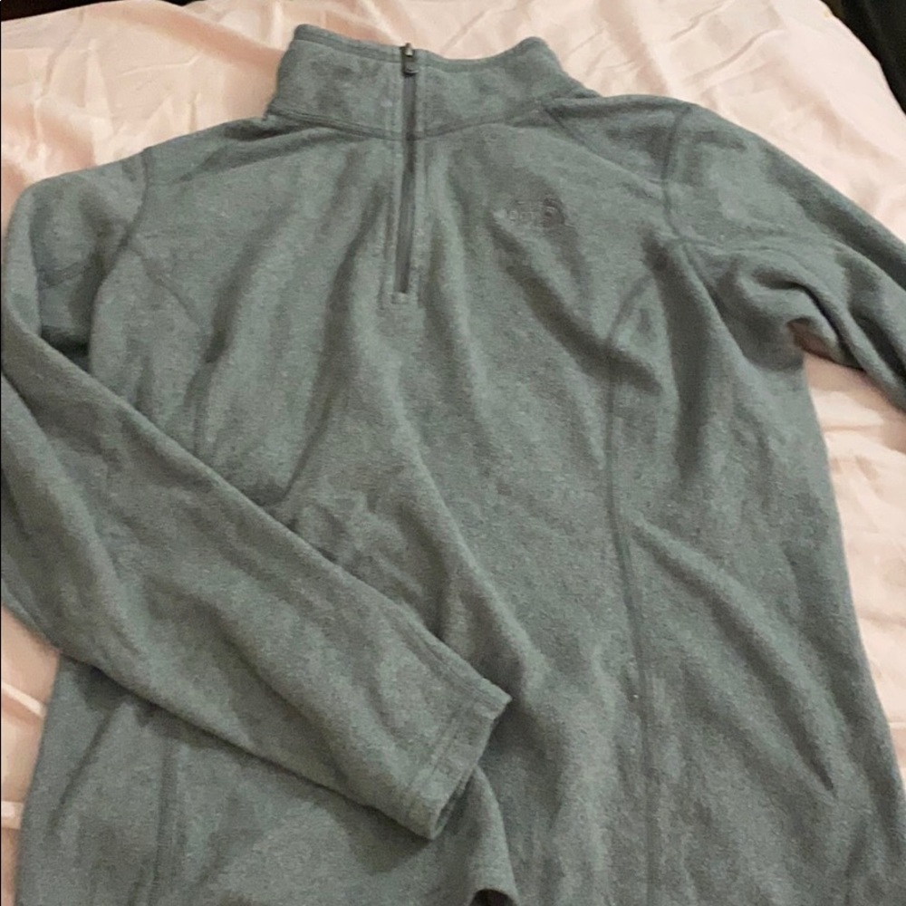 Gray Quarter Zip Fleece